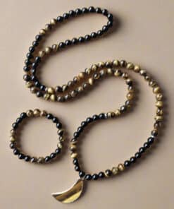 Mala Bead Necklace with Pendant