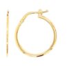 9k Yellow Gold Round Hoop Earrings – 15mm
